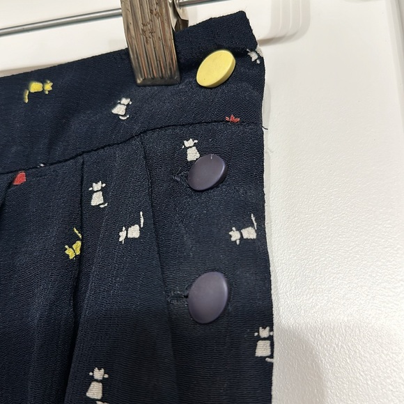 Sessun Paris Silk Mini Cat Print Shorts FR32 US0 - Picture 4 of 5